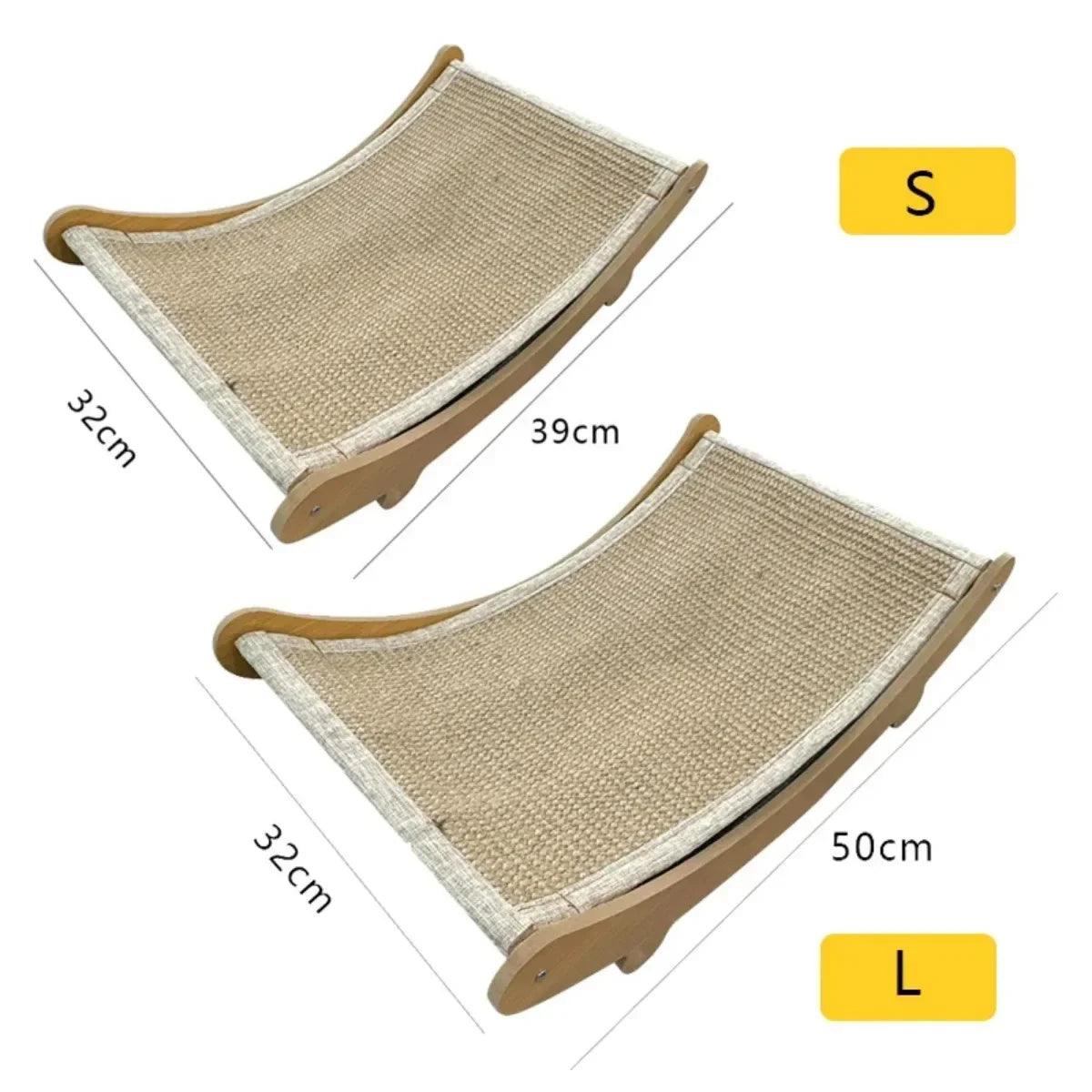 Cat Scratching Board Cat Toys Scratching Recliner Wooden Wear-resistant Scratch-resistant Post Wear-resistantcat scratcher Cats - Stuff Xs