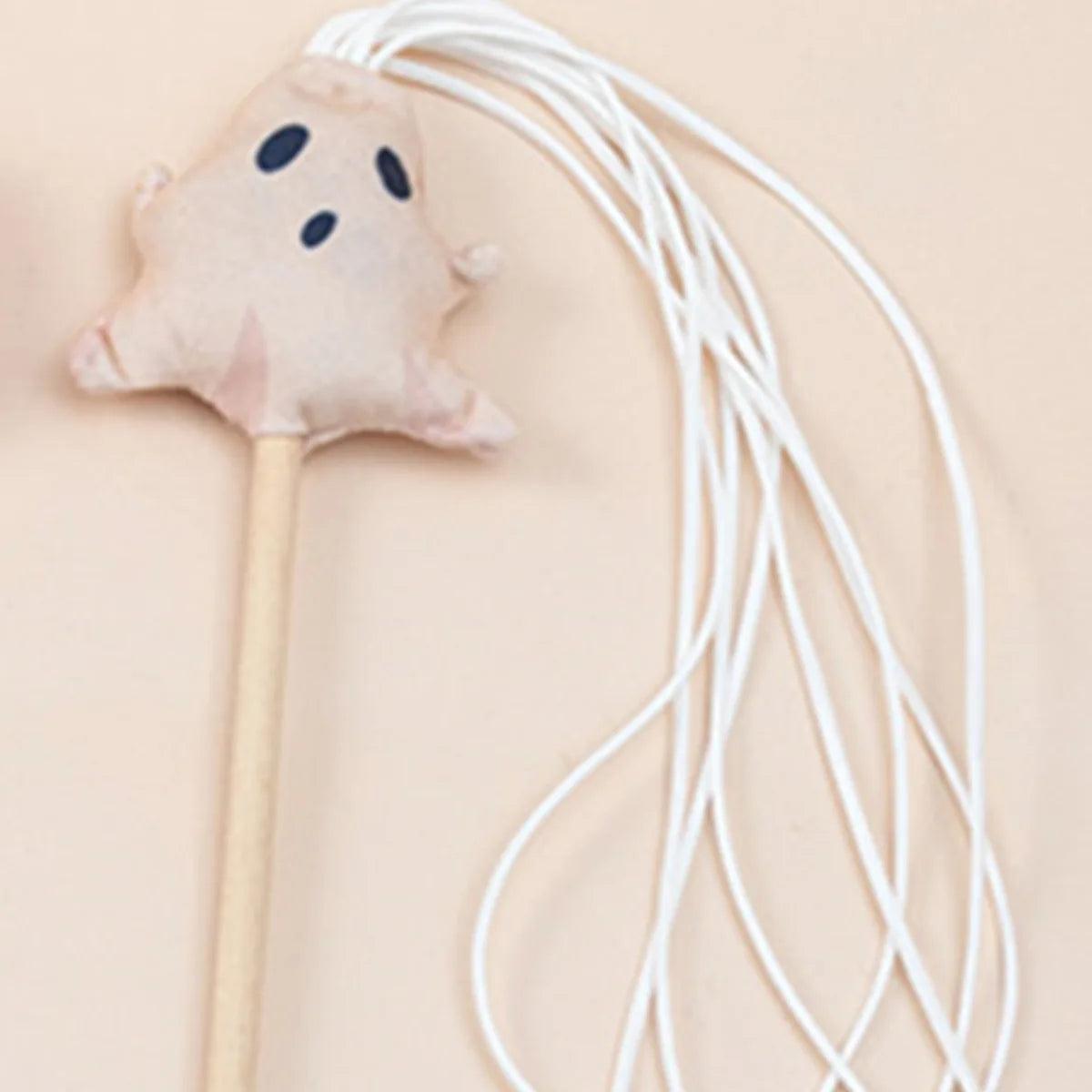 Cat Toy Cat Teaser Sticks Halloween Cat Stick Tassel Cat Stick Cute Cat Toy Halloween Pet Supplies - Stuff Xs