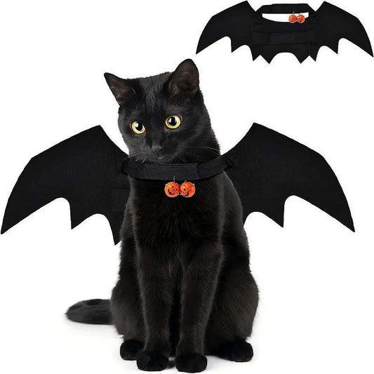 Fashion Cat Clothes Bat Wings Funny Dog Costume Artificial Wing Pet Cosplay Prop Halloween Christmas Cat Costume Pet Products - Stuff Xs